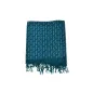 Chèche foulard bleu vert imprime ethnic original turquoise Chèche foulard bleu vert imprime ethnic original turquoise