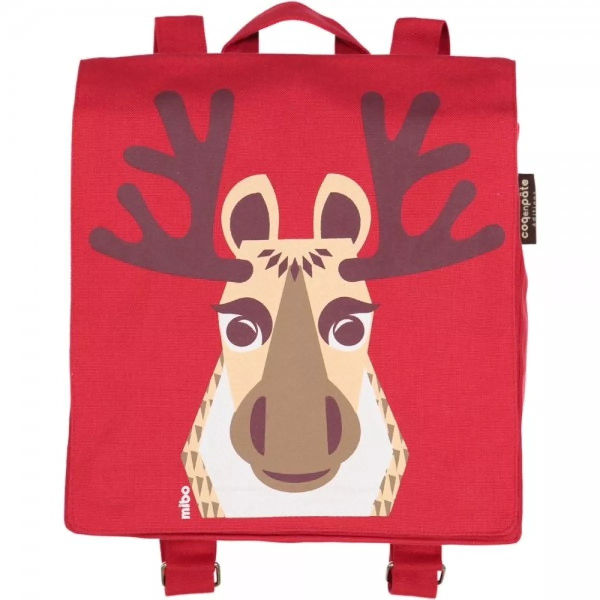 Sac à dos bio rouge pour enfant Caribou