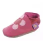 Chaussons cuir souple fushia Fleurs Poppy Chaussons cuir souple fushia Fleurs Poppy