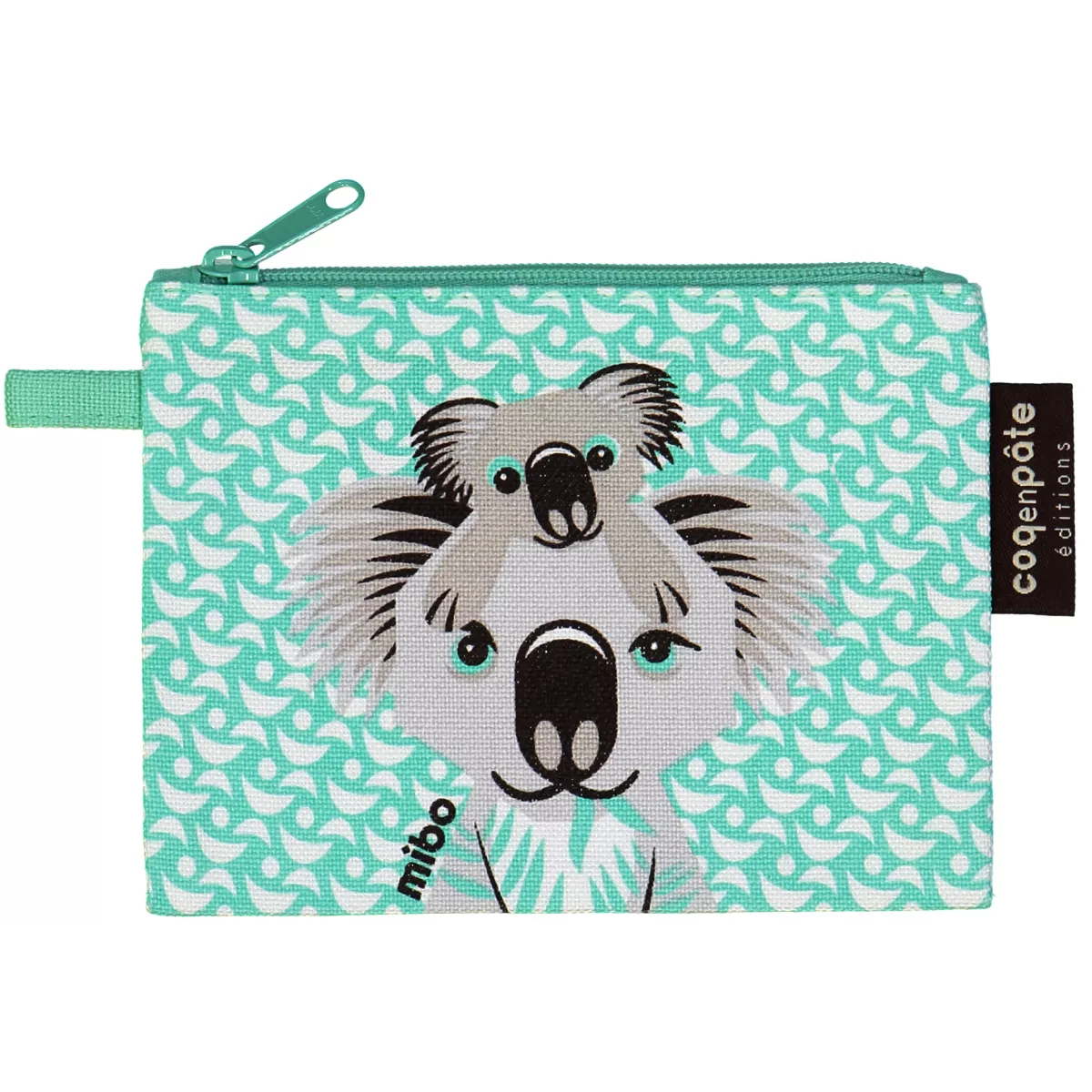 Recto porte-monnaie coton bio koala