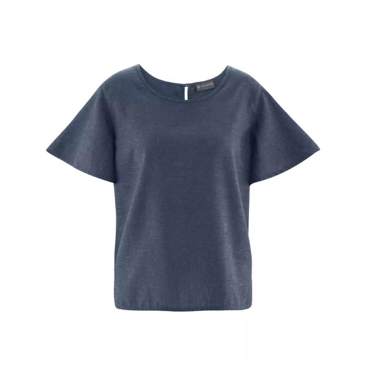 Top été femme coton bio et chanvre bleu wintersky