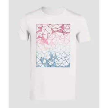 T-shirt coton bio homme avec Dégradé de couleurs