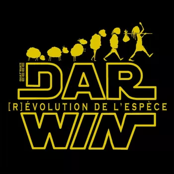 Imprimé t shirt anthracite homme coton bio Darwin