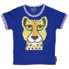 T-shirt coton bio bleu Guépard