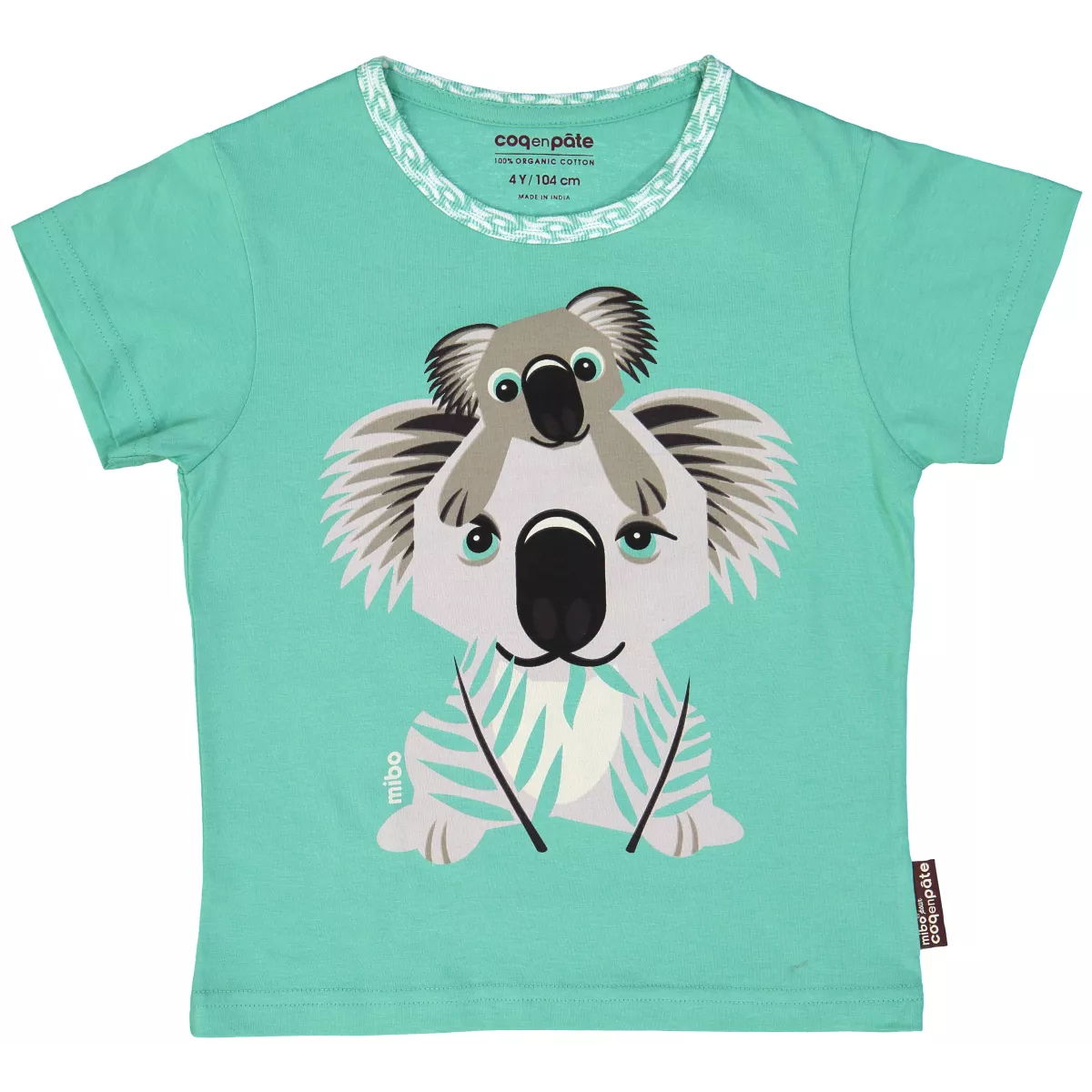 Tee shirt en coton bio et équitable imprimé Koala