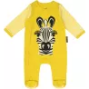 Pyjama en coton bio jaune zèbre