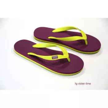Tongs bio femme violet pois coconut