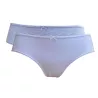 Lot de 2 boxers shorty femme coton bio noir, gris et blanc