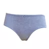 Shorty femme coton bio gris 