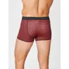 Boxer homme bio rayures brique 