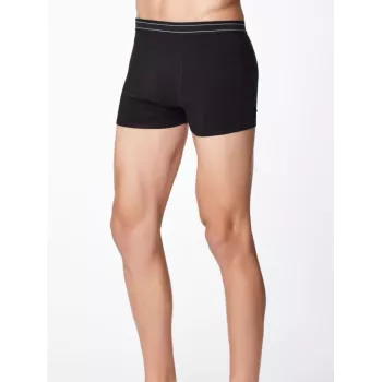 Boxer bio noir bambou et coton bio noir
