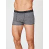 Boxer bio rayures grises bambou et coton bio