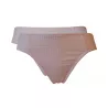 Lot de 2 slips femme coton bio rose