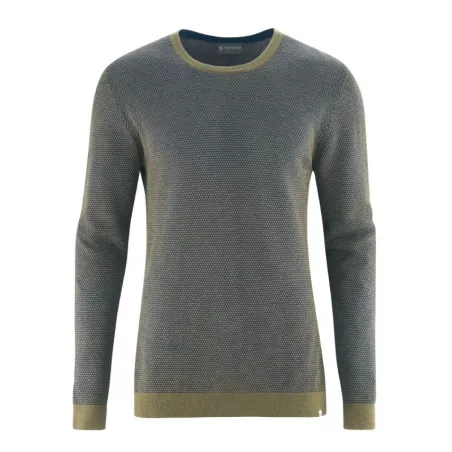 Pull col rond chanvre coton bio 2 couleurs