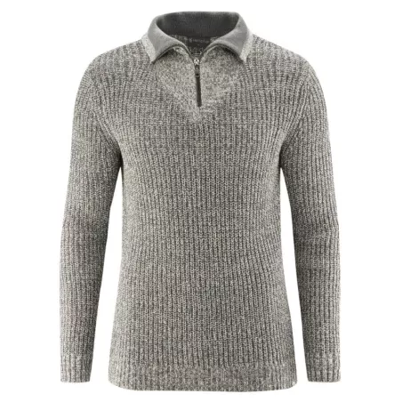 Pull col camionneur en chanvre et coton bio