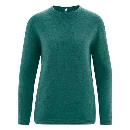 Pull col rond en laine chanvre et coton biologique