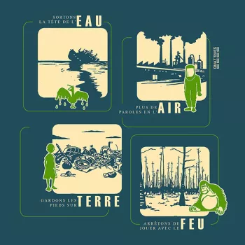 Imprimé Quat'rues 4 éléments