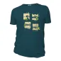 Tee shirt bleu bio et équitable 4 éléments Tee shirt bleu bio et équitable 4 éléments