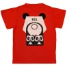 T-shirt coton bio recto verso Panda