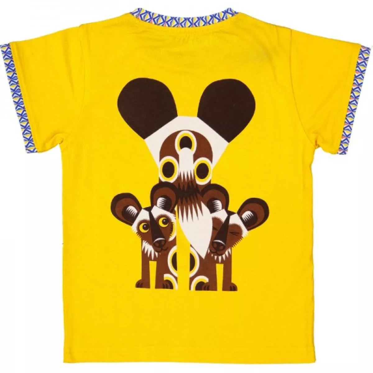 T-shirt coton bio jaune lycaon
