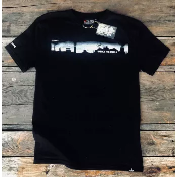 Tee shirt chanvre et coton bio Noir Unfuck the world