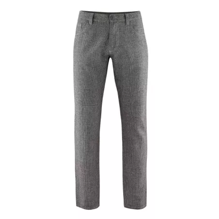 Pantalon à carreaux chanvre et coton bio