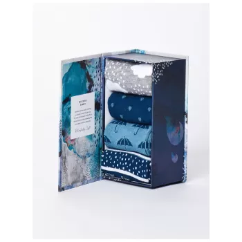 Coffret 4 paires chaussettes coffret cadeau femme thème météo 