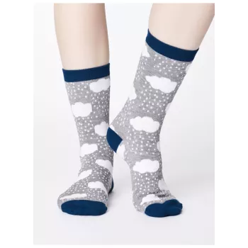 chaussettes bambou nuages