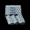 Chaussettes femme bleues menthe étoiles