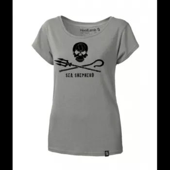 Tee shirt gris en chanvre femme Sea Shepherd