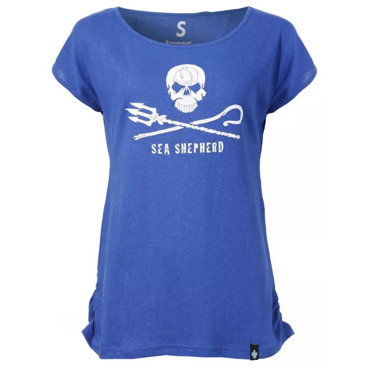 Tee shirt bleu en chanvre femme Sea Shepherd