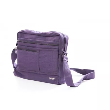 Sac bandoulière A4 Sativa chanvre et coton organic