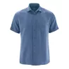 Chemise bio manches courtes blue berry