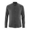 Chemise bio manches longues anthracite