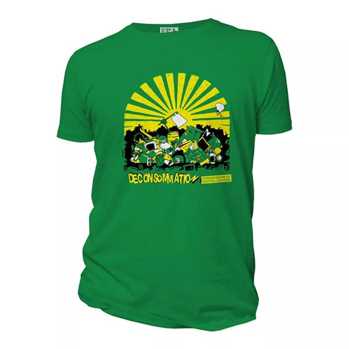 Tee-shirt vert déconsommation