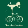 motif du tee-shirt coton bio vélo vert