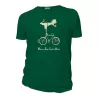 Tee-shirt coton bio vélo vert