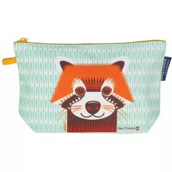 Trousse coton bio Panda roux