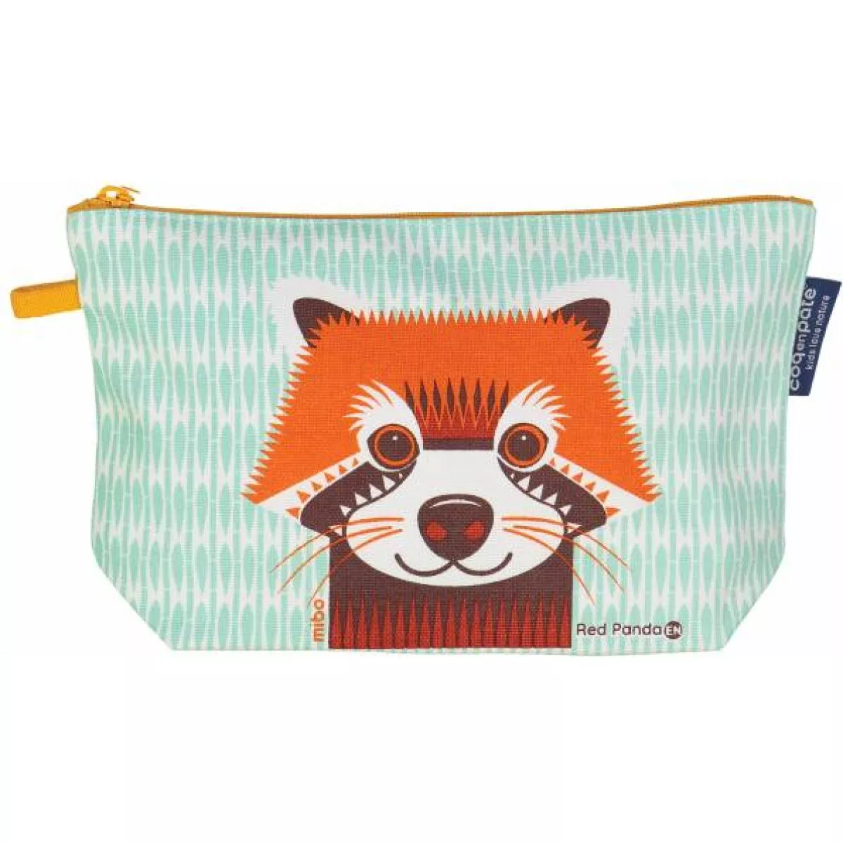 Trousse coton bio Panda roux