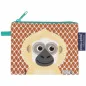 Porte monnaie gibbon en coton bio