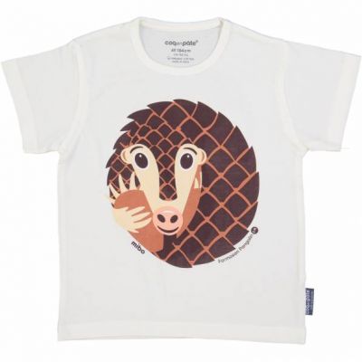 T-shirt coton bio pangolin face