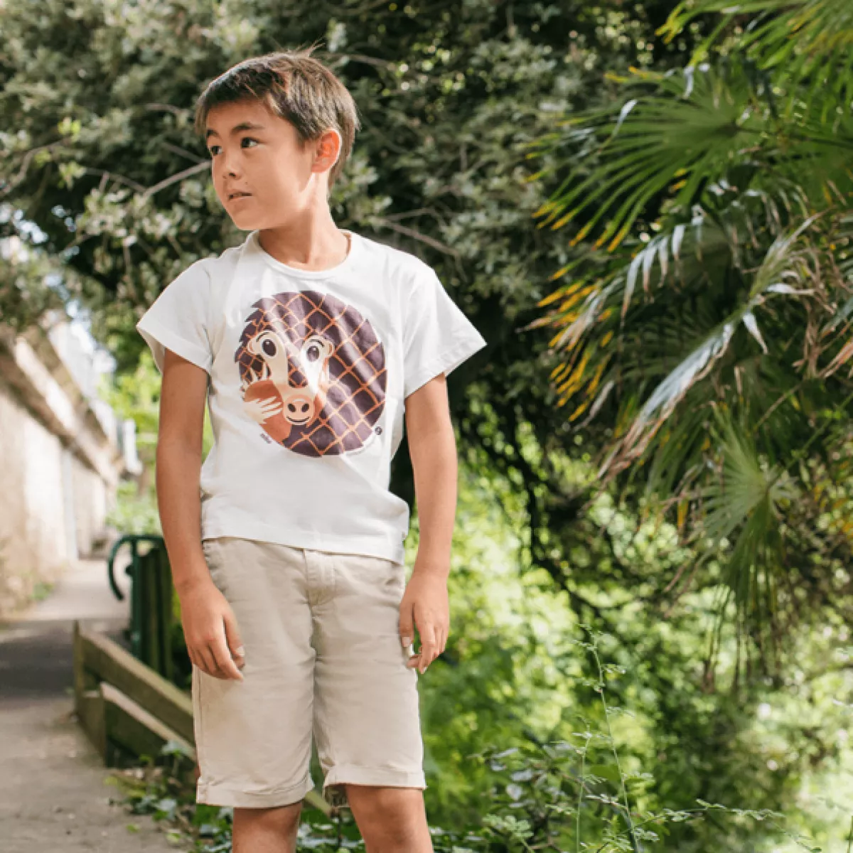 T-shirt coton bio pangolin