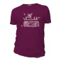 Tee-shirt Bio Homme "on n'arrête pas un peuple qui danse" pourpre Tee-shirt Bio Homme "on n'arrête pas un peuple qui danse" pourpre