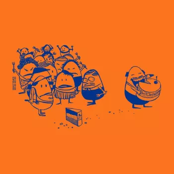 Motif du Tee-shirt  Bio Homme "la part du gâteau"