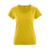 + de 20 couleurs au choix, t-shirt breezy en coton bio et chanvre femme jaune curry