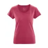 + de 20 couleurs au choix, t-shirt breezy en coton bio et chanvre femme rouge sangria