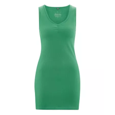 Robe courte, top tunique sans manche en chanvre et coton bio