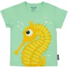 T-shirt coton bio et écoresponsable vert Hippocampe