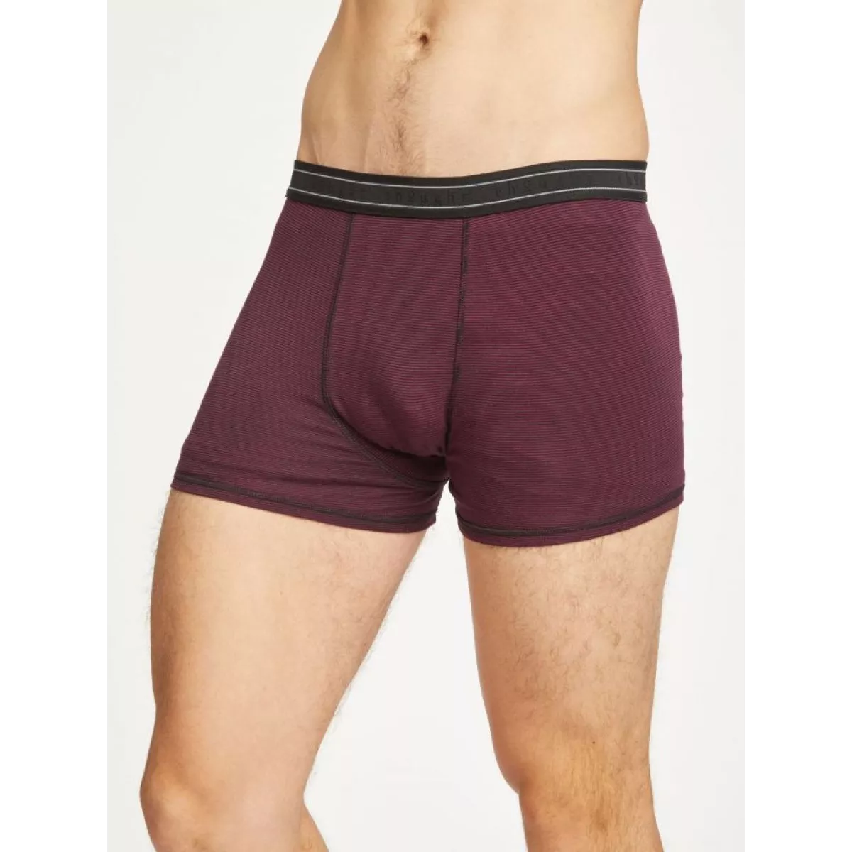 Boxer homme bambou et coton biologique rayures rouge