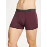 Boxer homme bambou et coton biologique rayures rouge